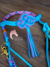 Load image into Gallery viewer, Knotless Comfort Bitless Bridle - Blue Unicorn