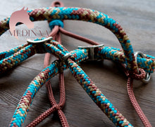 Load image into Gallery viewer, Knotless Comfort Bitless Bridle - Turquoise Cowgirl