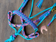 Load image into Gallery viewer, Knotless Comfort Bitless Bridle - Blue Unicorn