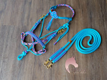 Load image into Gallery viewer, Knotless Comfort Bitless Bridle - Blue Unicorn
