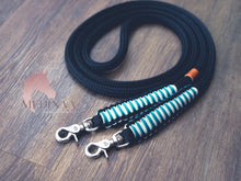 Load image into Gallery viewer, Rope Reins - Black Galal