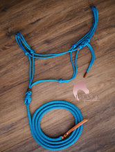 Load image into Gallery viewer, Halter Set - Blue/Green Mottled