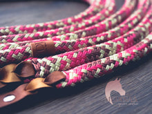 Load image into Gallery viewer, Rope Reins - Pink Cowgirl