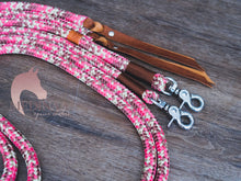 Load image into Gallery viewer, Rope Reins - Pink Cowgirl