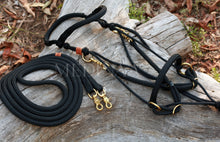 Load image into Gallery viewer, Comfort Bitless Bridle - Black