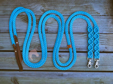 Load image into Gallery viewer, Macrame Reins - Turquoise