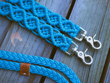 Load image into Gallery viewer, Macrame Reins - Turquoise