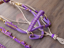 Load image into Gallery viewer, Comfort Bitless Bridle - Purple Cowgirl