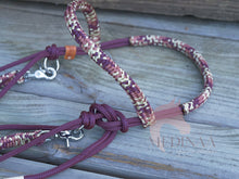 Load image into Gallery viewer, Comfort Bitless Bridle - Burgundy Cowgirl