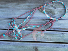 Load image into Gallery viewer, Comfort Bitless Bridle - Turquoise Cowgirl