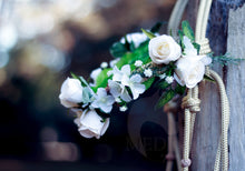 Load image into Gallery viewer, Floral Browband - Ivory