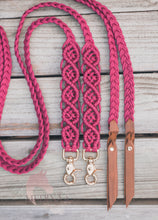 Load image into Gallery viewer, Macrame Reins - Burgundy
