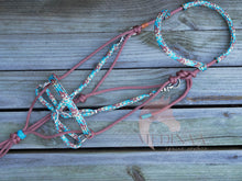 Load image into Gallery viewer, Comfort Bitless Bridle - Turquoise Cowgirl