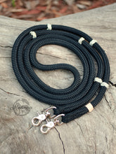 Load image into Gallery viewer, Reins - Black with Ranger Beads