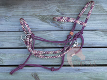 Load image into Gallery viewer, Comfort Bitless Bridle - Burgundy Cowgirl