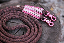 Load image into Gallery viewer, Rope Reins - Ember Tweed