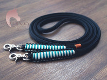 Load image into Gallery viewer, Rope Reins - Black Galal