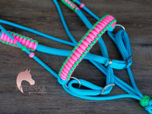 Load image into Gallery viewer, IN STOCK Comfort Bitless Bridle - Tropical Bliss