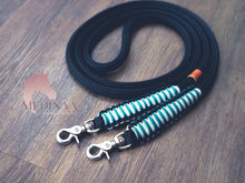 Load image into Gallery viewer, IN STOCK Rope Reins - Black Galal