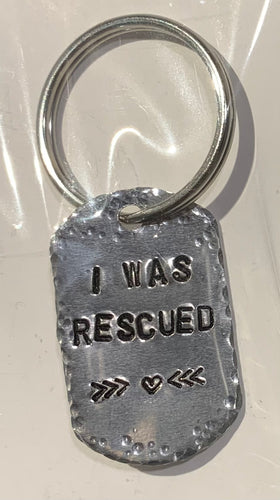Dog Tag - I Was Rescued