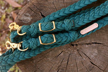 Load image into Gallery viewer, Braided Reins - Teal