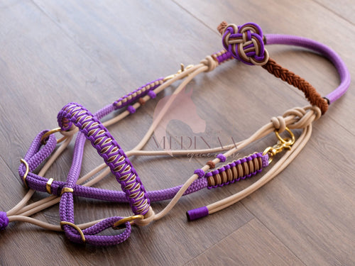 Comfort Bitless Bridle - Purple Cowgirl