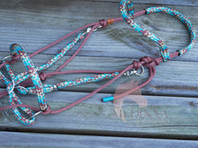 Load image into Gallery viewer, Comfort Bitless Bridle - Turquoise Cowgirl