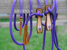 Load image into Gallery viewer, Slobber Straps - Purple Feathers