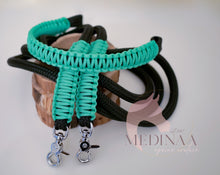 Load image into Gallery viewer, IN STOCK - Mint Reins + Browband Set