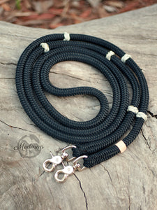 Reins - Black with Ranger Beads