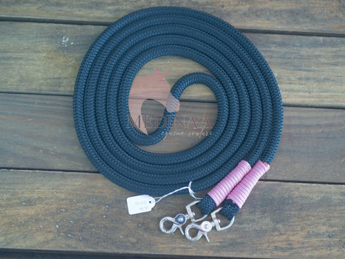 IN STOCK Reins - Black/Pink - 12ft