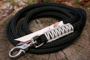 Lead Rope - Black/Silver