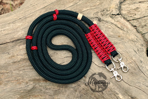 Rope Reins - Black/ Red