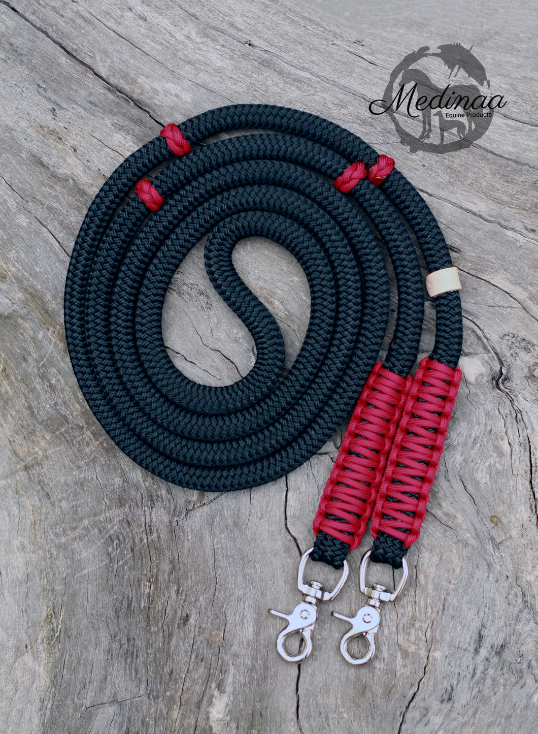 Rope Reins - Black/ Red