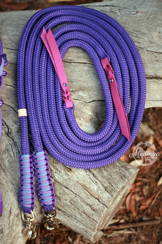 Rope Reins - Purple Crush
